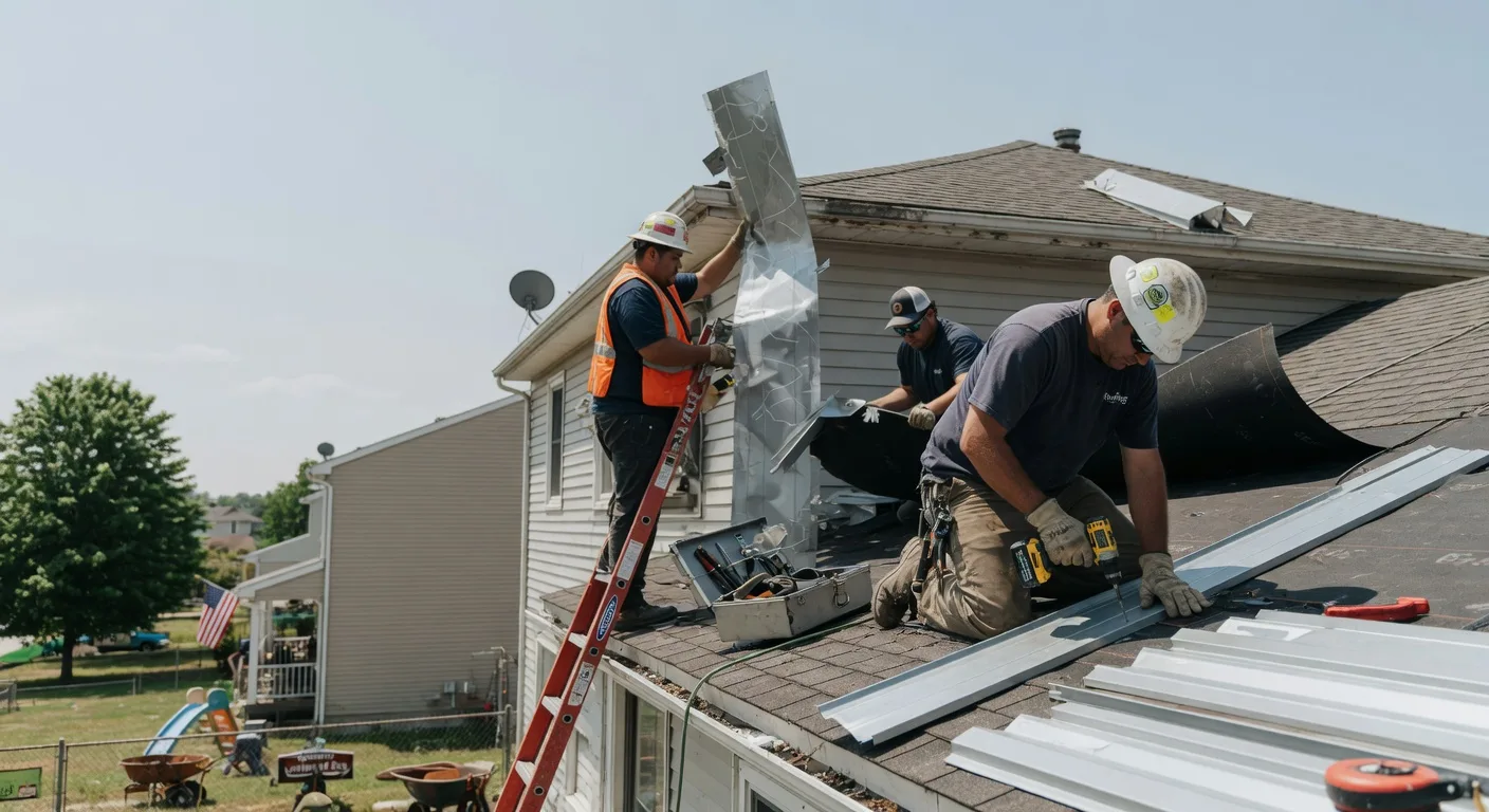 Storm Damage Metal Roof Repair in Moshannon, PA